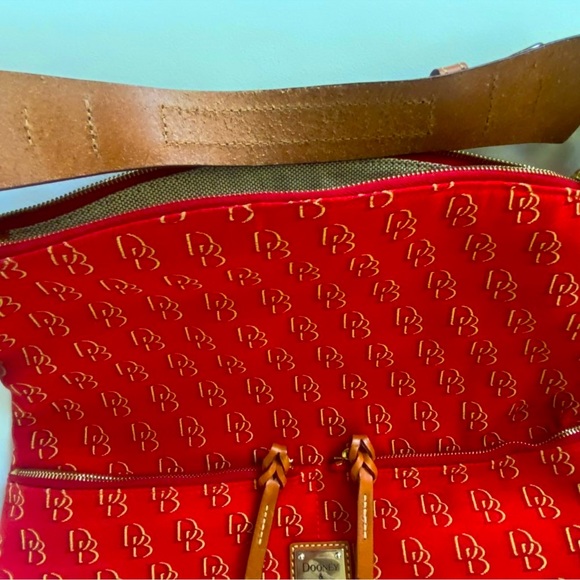 Authentique Dooney & Bourke Logo Handbag red - Picture 8 of 8